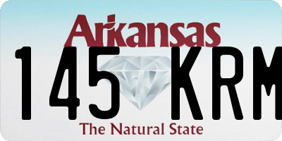 AR license plate 145KRM