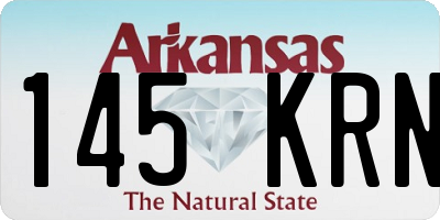AR license plate 145KRN