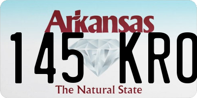 AR license plate 145KRO