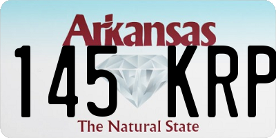AR license plate 145KRP
