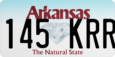 AR license plate 145KRR