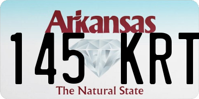 AR license plate 145KRT
