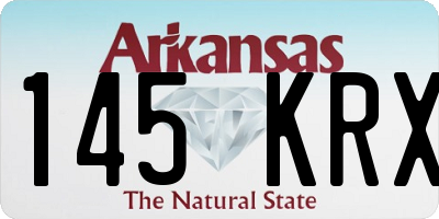 AR license plate 145KRX