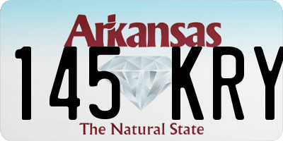 AR license plate 145KRY