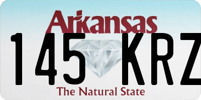 AR license plate 145KRZ