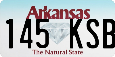 AR license plate 145KSB