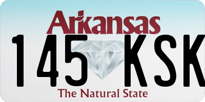 AR license plate 145KSK