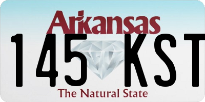 AR license plate 145KST