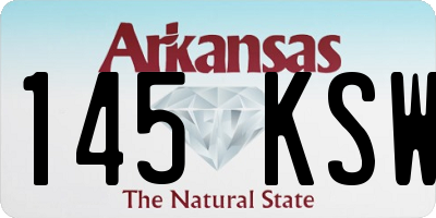 AR license plate 145KSW