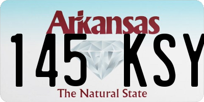 AR license plate 145KSY