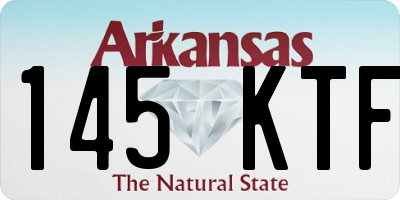 AR license plate 145KTF