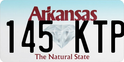 AR license plate 145KTP