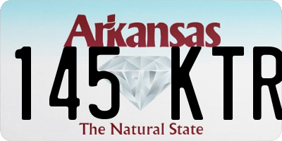 AR license plate 145KTR