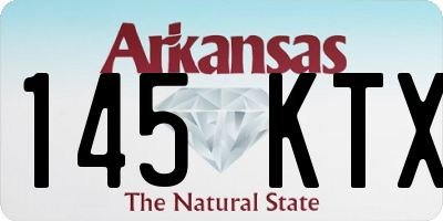 AR license plate 145KTX