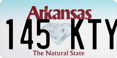 AR license plate 145KTY