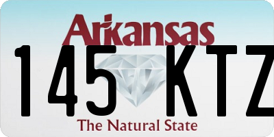 AR license plate 145KTZ