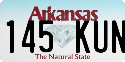 AR license plate 145KUN
