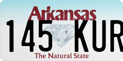 AR license plate 145KUR