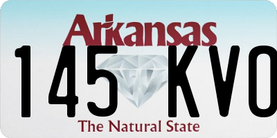 AR license plate 145KVO