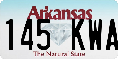 AR license plate 145KWA