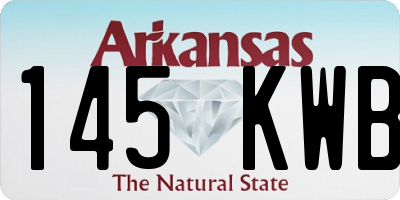 AR license plate 145KWB