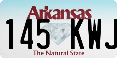 AR license plate 145KWJ