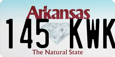 AR license plate 145KWK