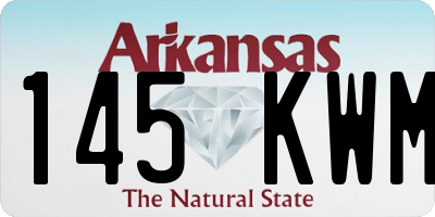 AR license plate 145KWM