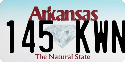 AR license plate 145KWN