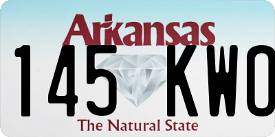 AR license plate 145KWO