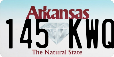 AR license plate 145KWQ