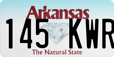 AR license plate 145KWR