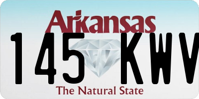 AR license plate 145KWV