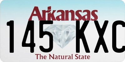 AR license plate 145KXC