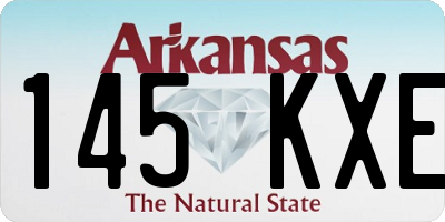 AR license plate 145KXE