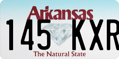 AR license plate 145KXR