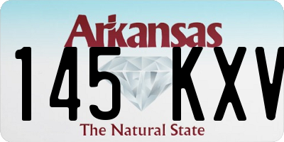AR license plate 145KXV