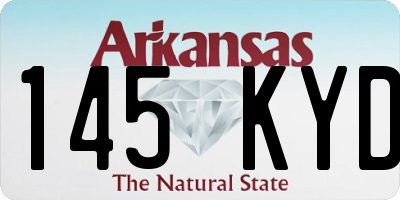 AR license plate 145KYD