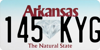 AR license plate 145KYG