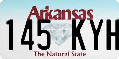 AR license plate 145KYH