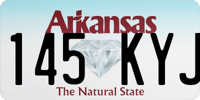 AR license plate 145KYJ