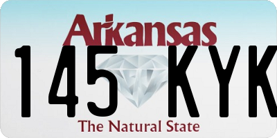 AR license plate 145KYK