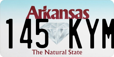 AR license plate 145KYM