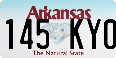 AR license plate 145KYO