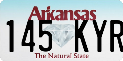 AR license plate 145KYR