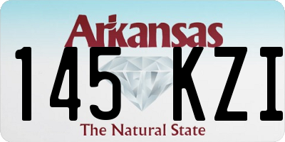 AR license plate 145KZI