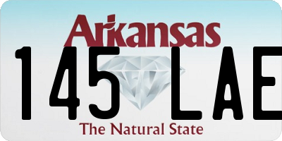 AR license plate 145LAE