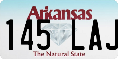 AR license plate 145LAJ