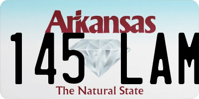 AR license plate 145LAM