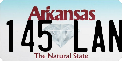AR license plate 145LAN